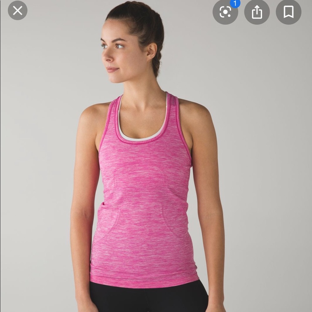 lululemon swiftly tech tank, size 10